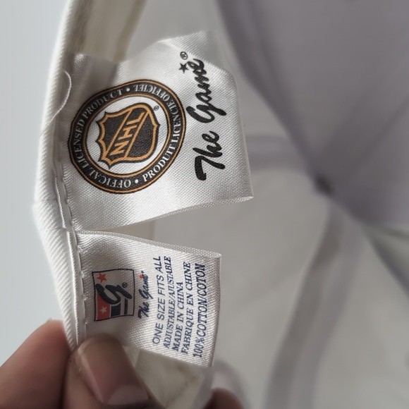 The Game| NWT Vintage NHL San Jose Sharks White Sports Cap Snap Back - Picture 10 of 11